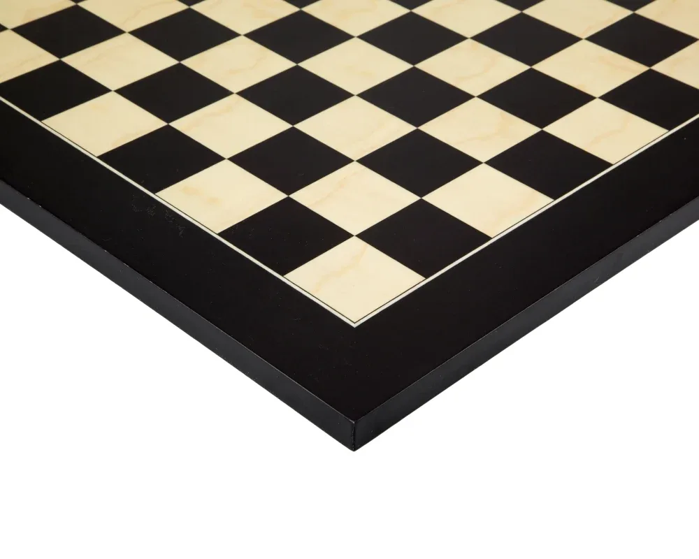 45 cm gelakt zwart Anegre Deluxe schaakbord de Rechapados Ferrer – boîte