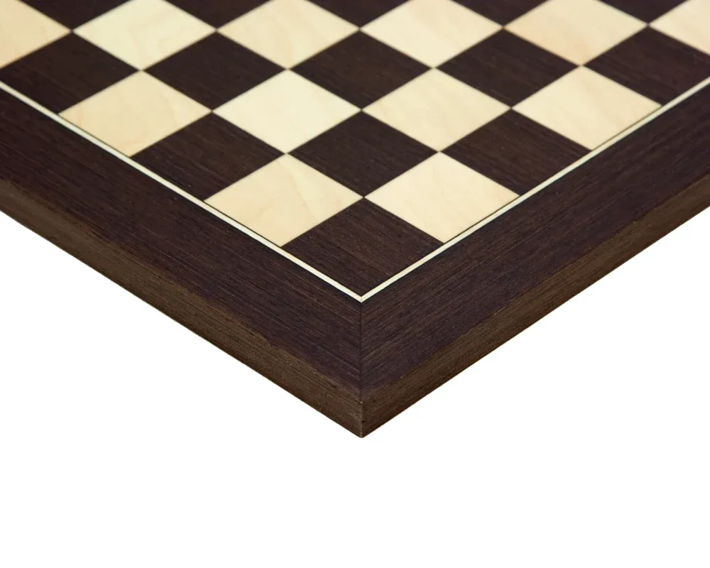 Deluxe schaakbord van wenge en esdoorn, 35 cm de Rechapados Ferrer – boîte
