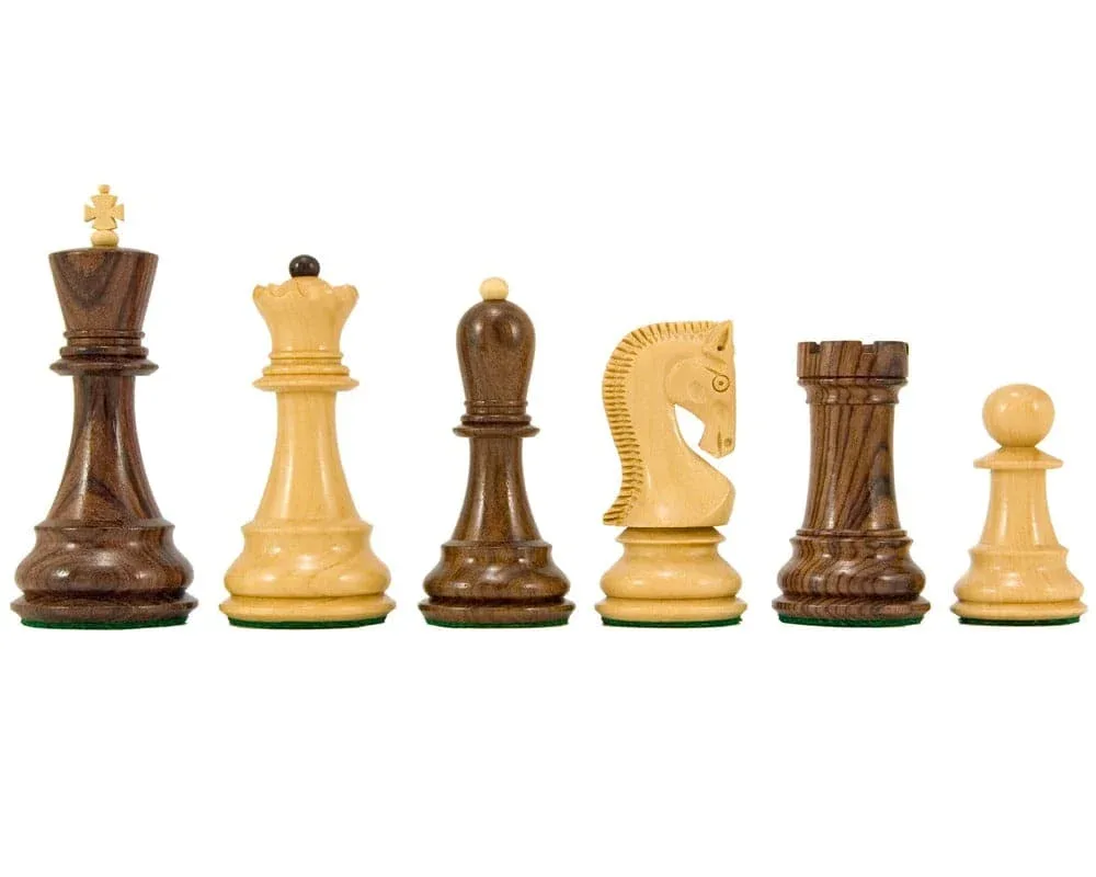 Antipodean Series Rosewood Staunton-schaakstukken - 10,2 cm van Regency Chess – doos