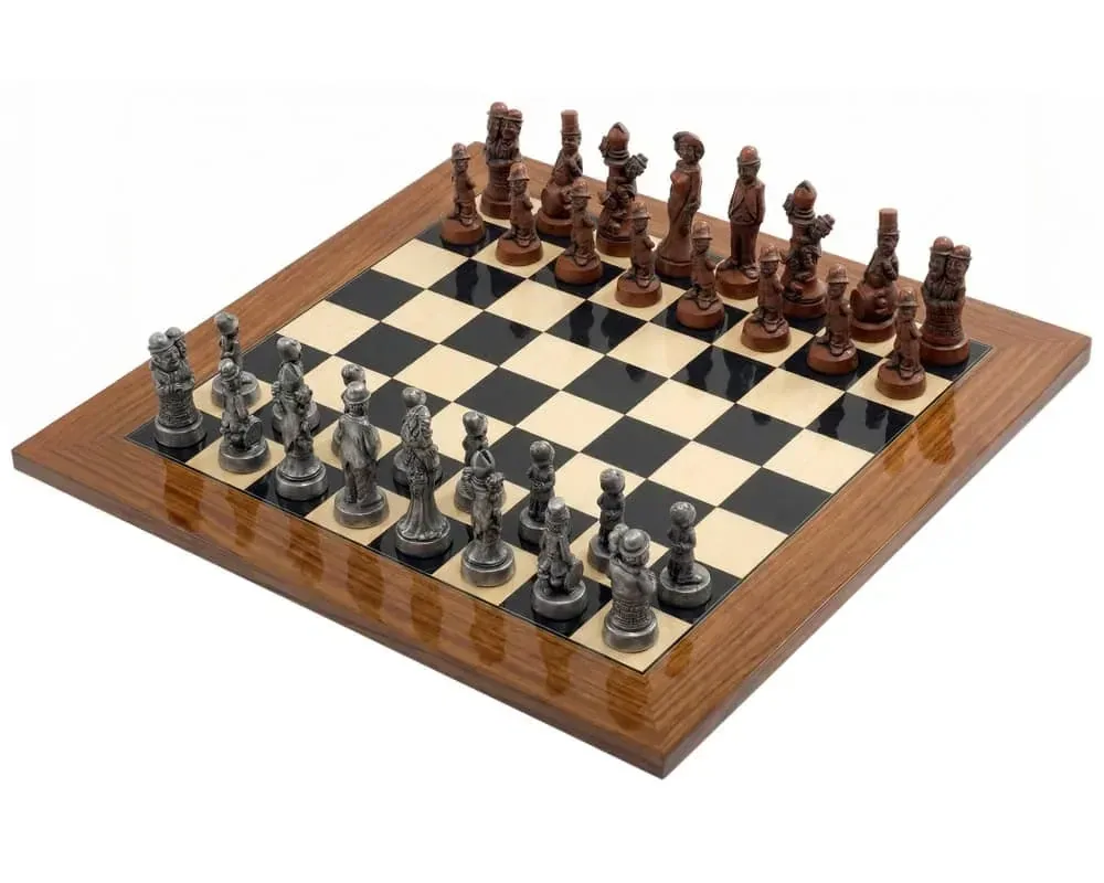 Berkeley Chess Movie Stars Grote metalen & palisander schaakset de Regency Chess – boîte
