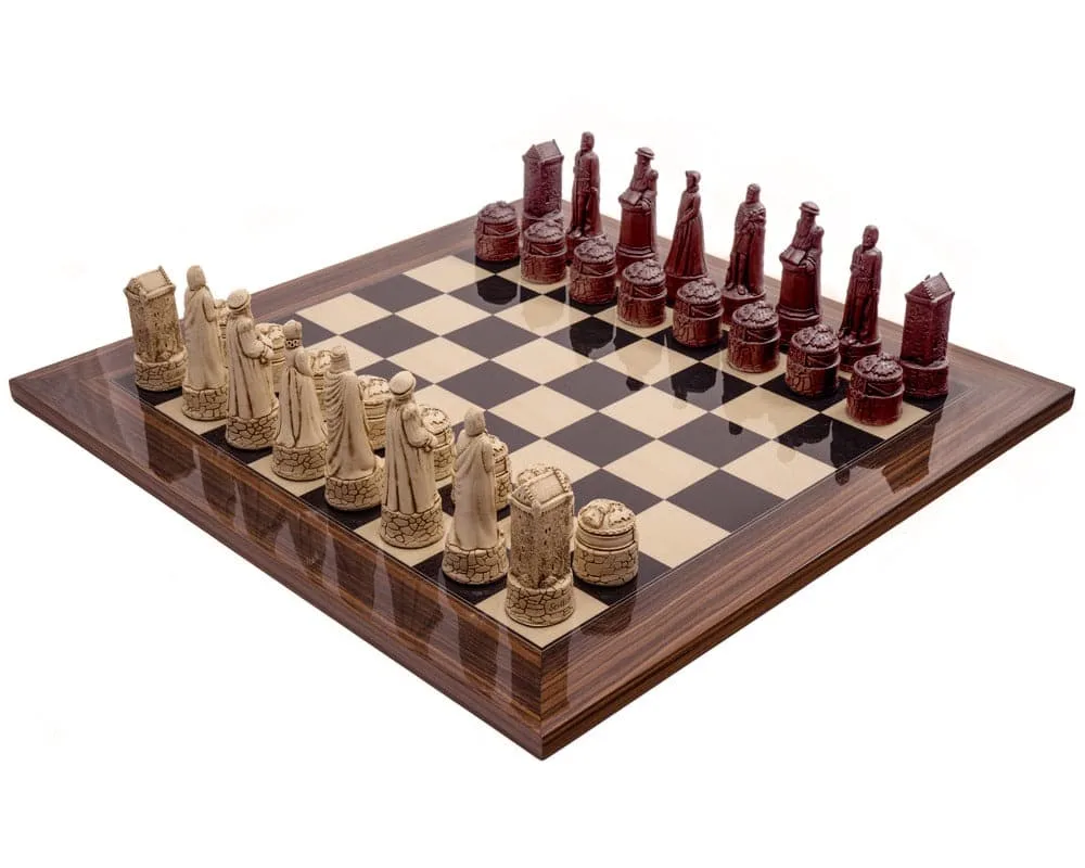 Berkeley Chess Schotse roestkleurige palisander schaakset de Regency Chess – boîte