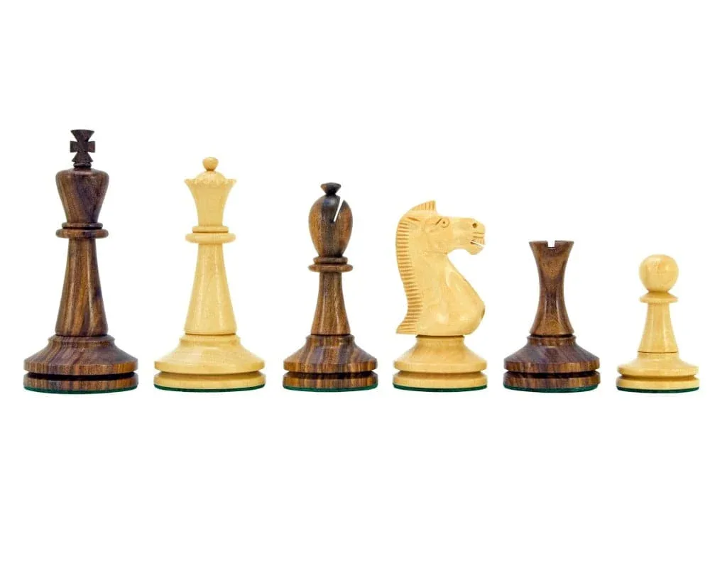 Blackmore Series Sheesham & Boxwood Schaakstukken - 10 cm de Regency Chess – boîte