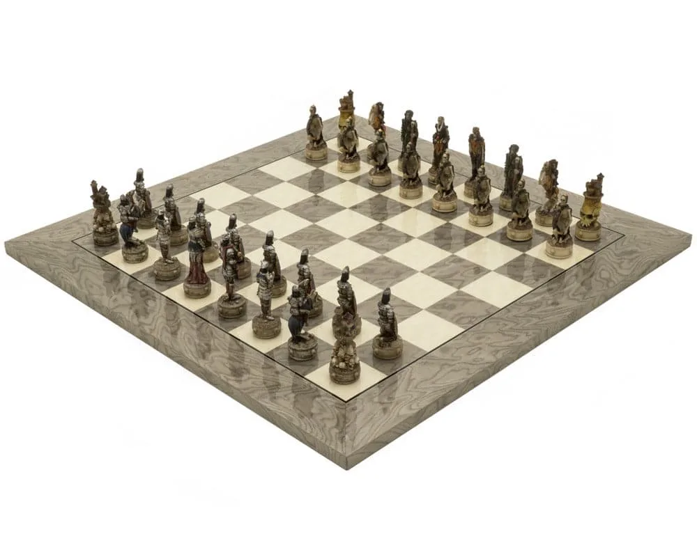 De Zombie- en grijze essen deluxe-schaakset van Italfama de Regency Chess – boîte