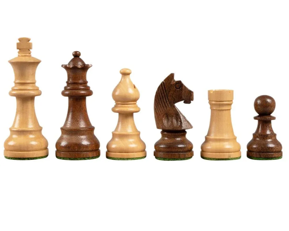 Down Head Acacia Schaakstukken - 7,6 cm de Regency Chess – boîte