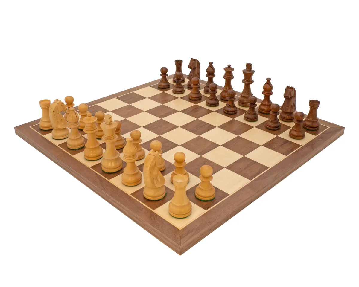 Down Head Knight Academy Grote Schaakset de Regency Chess – boîte