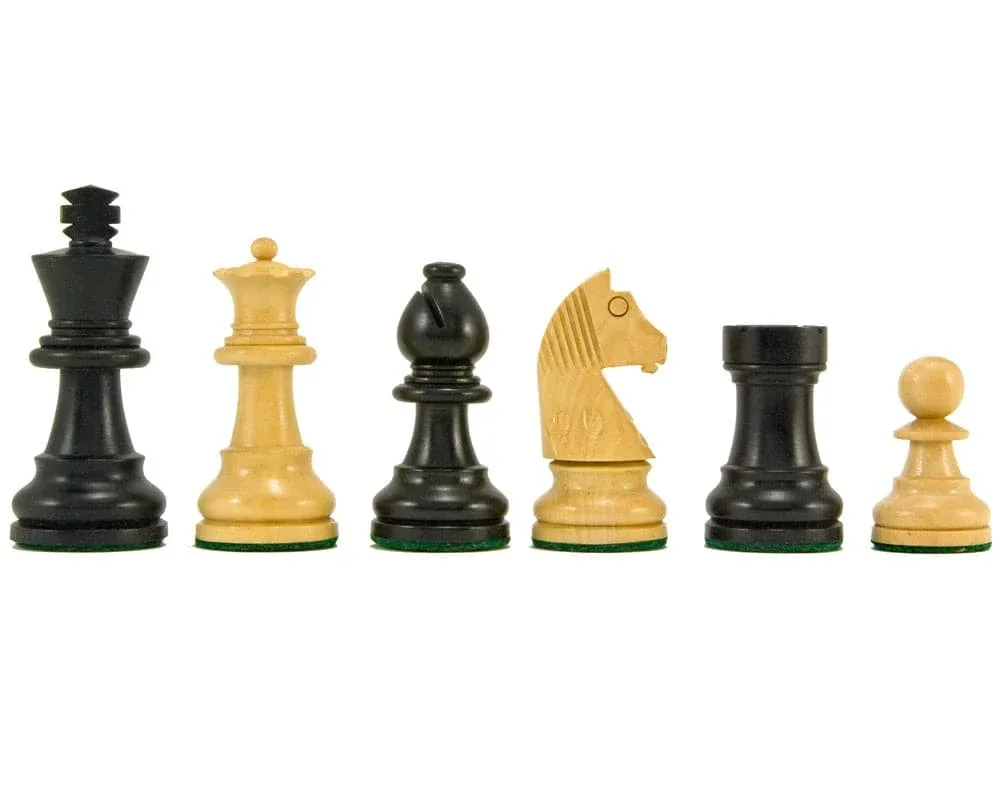 Down Head Paard - Geëboniseerde Staunton-schaakstukken - 6,3 cm de Regency Chess – boîte
