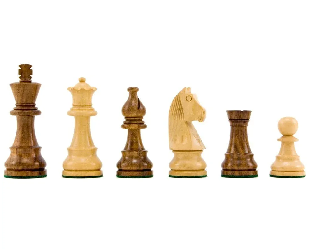 Down Head Paard Sheesham Staunton-schaakstukken - 8,3 cm de Regency Chess – boîte