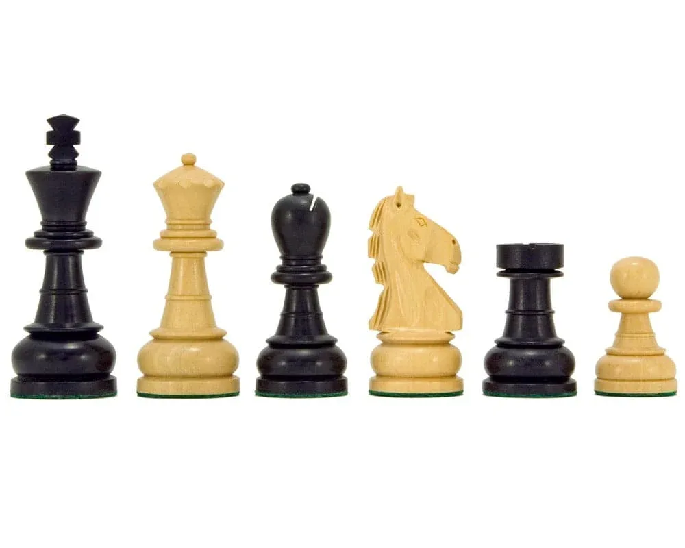 Emerald Series Geëboniseerde Buxushouten Schaakstukken - 8,3 cm de Regency Chess – boîte