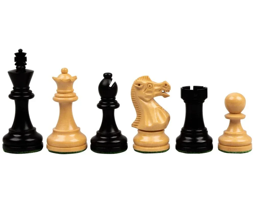 Executive geëboniseerde Staunton-schaakstukken - 7,6 cm de Regency Chess – boîte