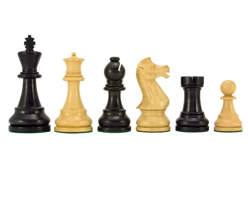 Frankfurt-serie Geëboniseerd Buxushout Schaakstukken - 10 cm de Regency Chess – boîte