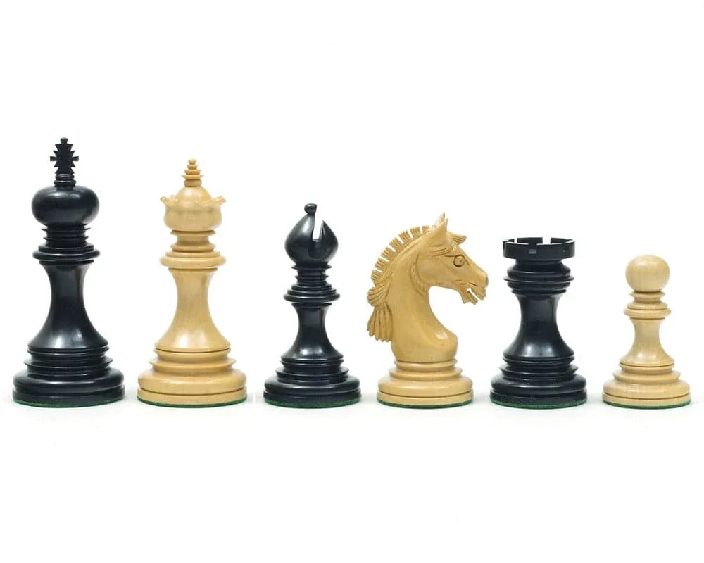 Garvi ebbenhouten Schaakstukken - 10,2 cm de Regency Chess – boîte