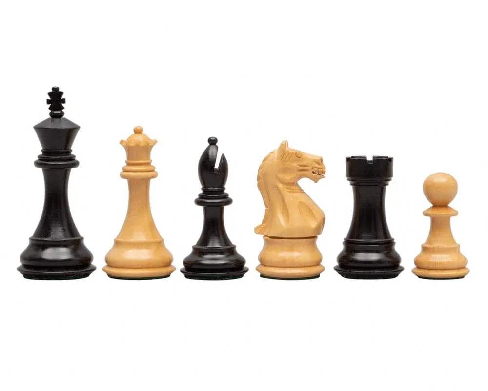 Geëboniseerde Schaakstukken 'Woest Paard' - 10,2 cm de Regency Chess – boîte