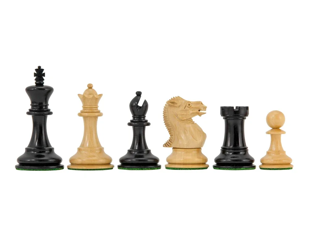 Highgrove-serie Geëboniseerde Staunton-schaakstukken - 7,6 cm de Regency Chess – boîte