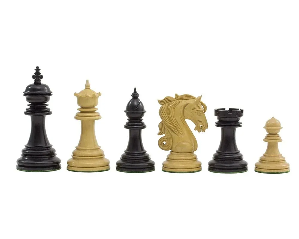 Kingsgate ebbenhouten schaakstukken - 10,8 cm de Regency Chess – boîte