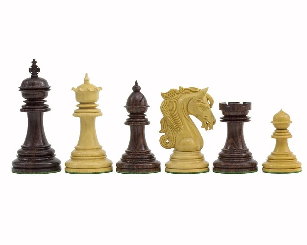 Kingsgate Palissander Schaakstukken - 10,8 cm från Regency Chess – kartong