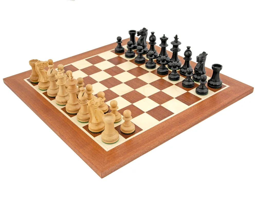 Koninklijke Bloem Mahonie Schaakset de Regency Chess – boîte