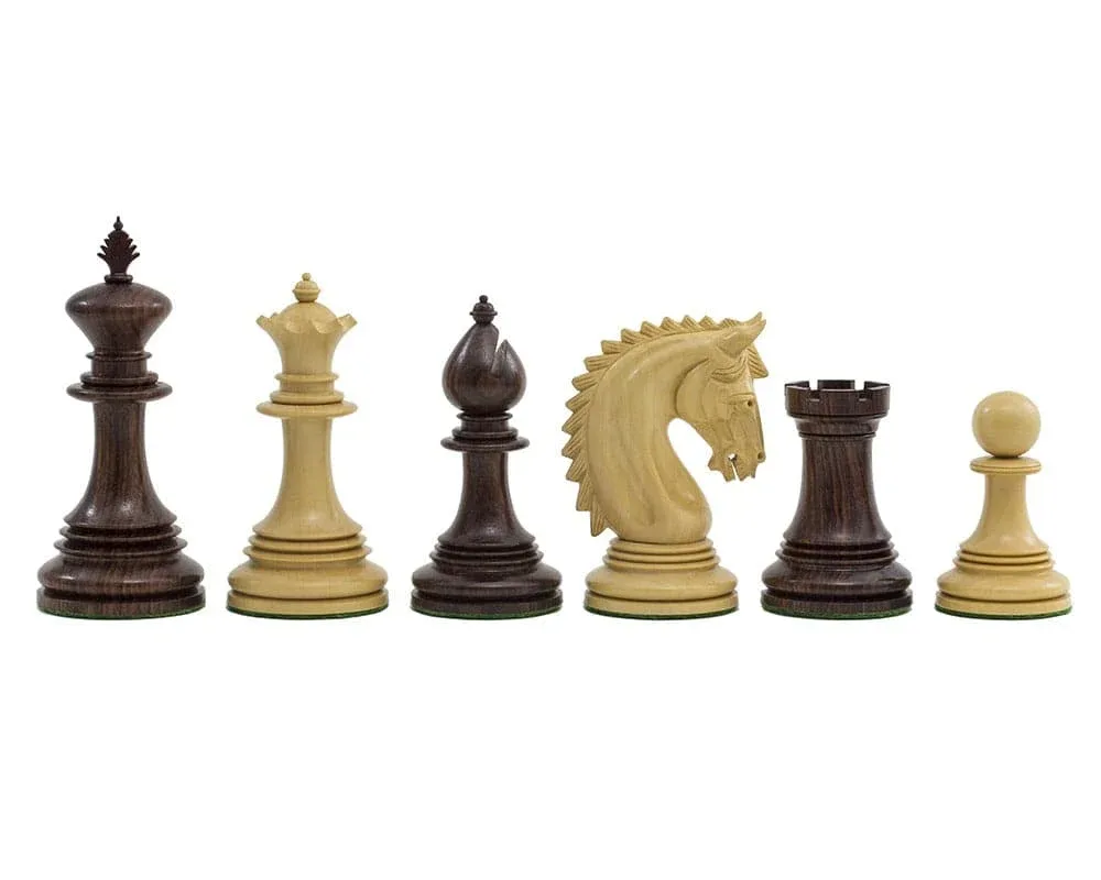 Lemington Rosewood Schaakstukken - 10,8 cm de Regency Chess – boîte