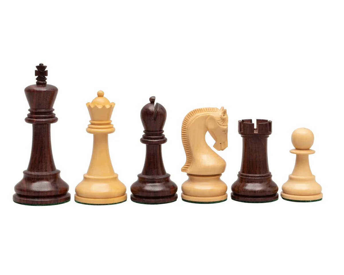 Leningrad-serie Anjan Schaakstukken - 10,2 cm de Regency Chess – boîte