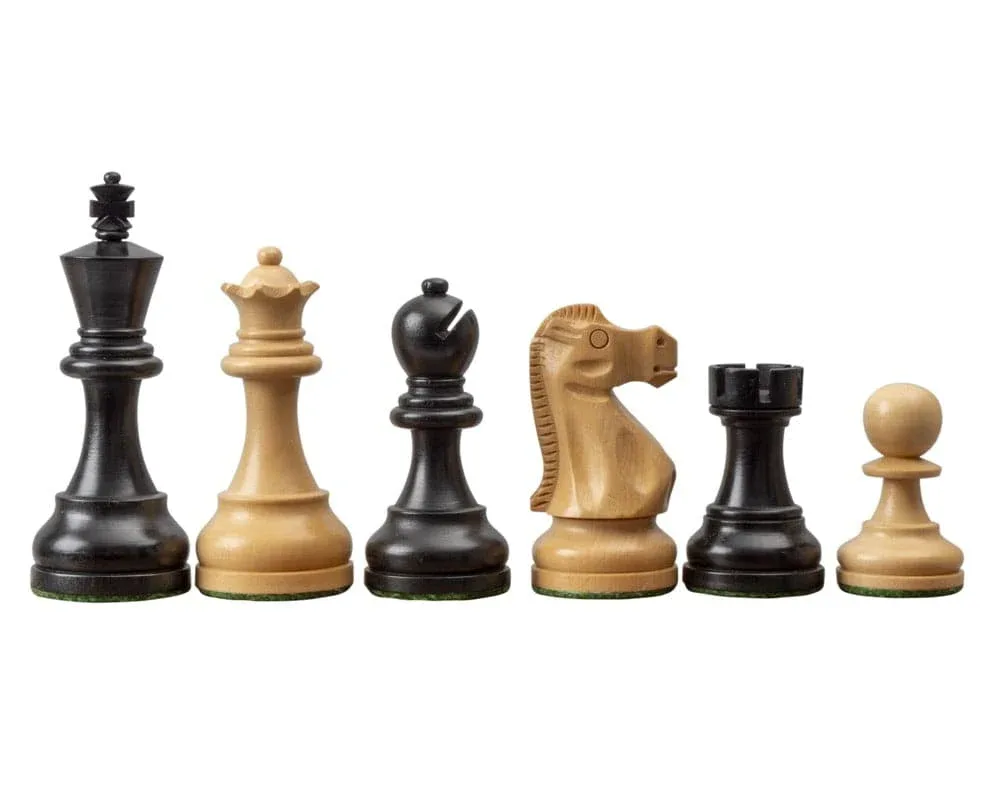 Levisham Geëboniseerde Schaakstukken - 8,9 cm de Regency Chess – boîte