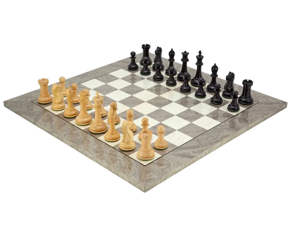 Oxford Eswortelhout Schaakset van Regency Chess – doos