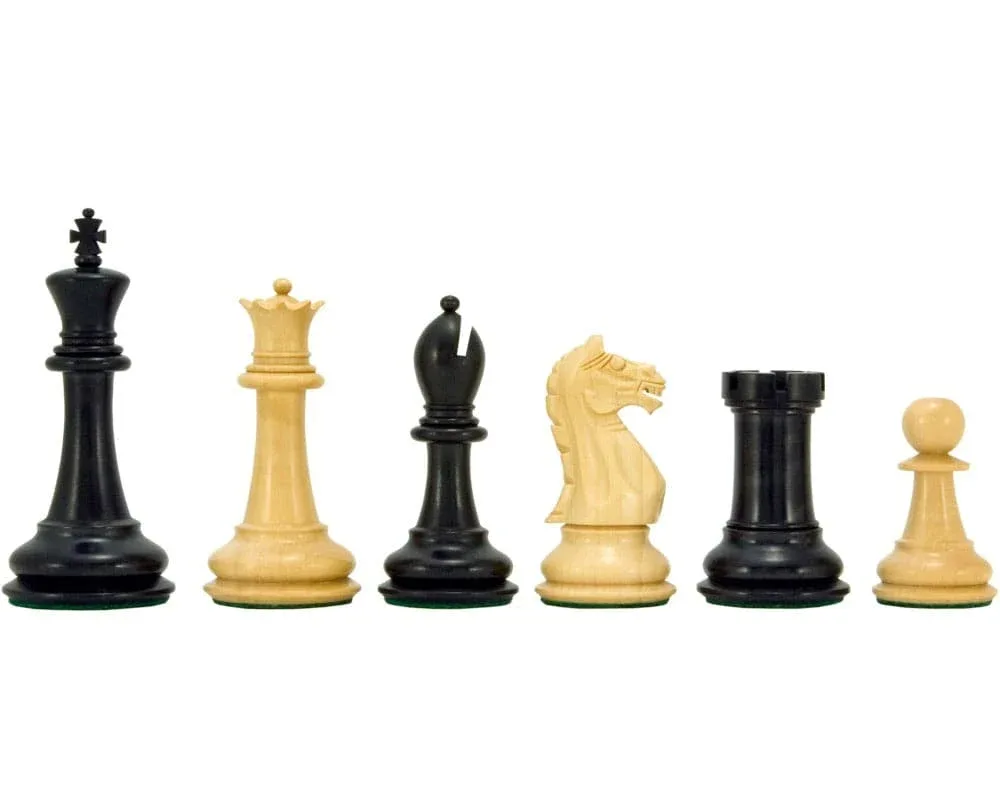 Oxford Series Geëboniseerde buxushouten Schaakstukken - 9,5 cm van Regency Chess – doos