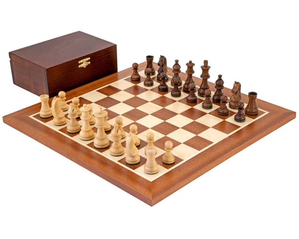 Sheesham Down Head Kampioenschap Schaakset de Regency Chess – boîte