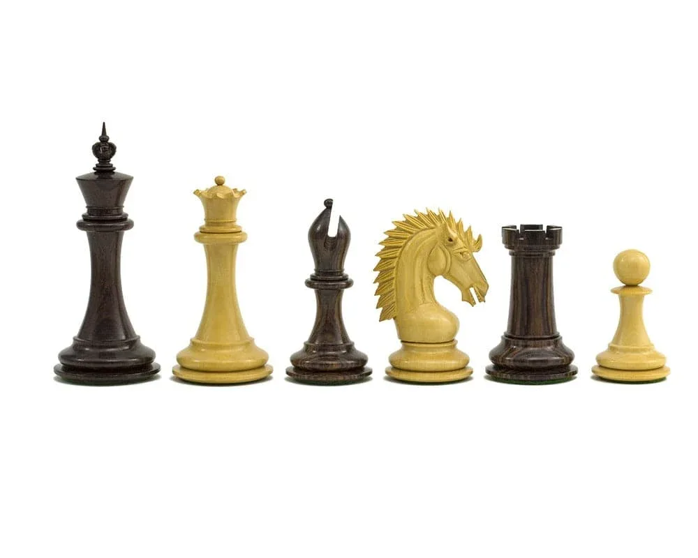 Sheffield Knight Rozenhouten Schaakstukken - 10,8 cm de Regency Chess – boîte