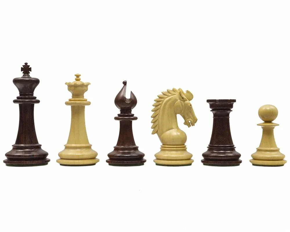 Sheffield Paard Palissander Schaakstukken - 9,5 cm de Regency Chess – boîte