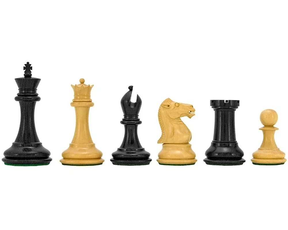 Sovereign Series Ebbenhouten en Buxushouten Schaakstukken - 7,6 cm de Regency Chess – boîte