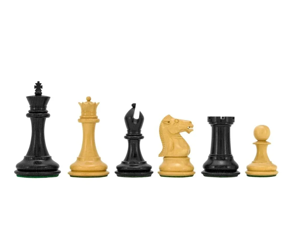 Sovereign Series Schaakstukken van geëboniseerd buxushout - 7,6 cm de Regency Chess – boîte