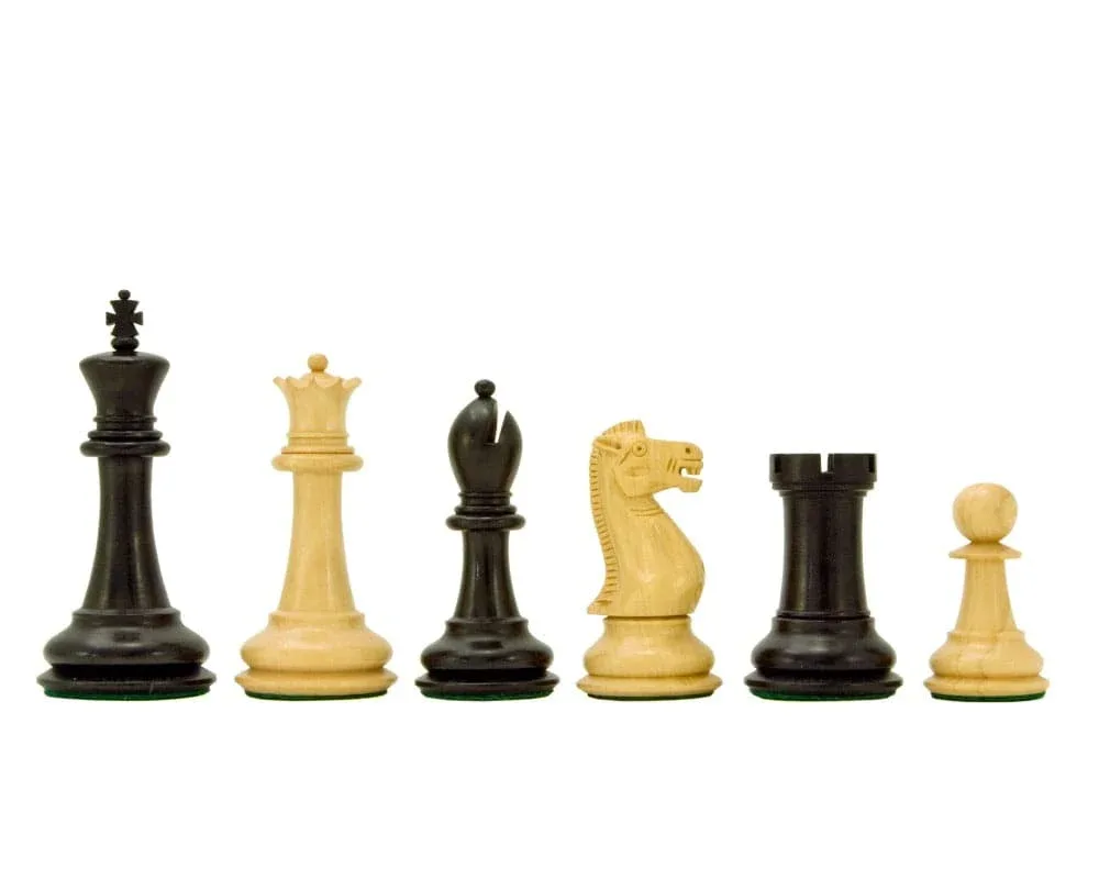 Victoria Series Schaakstukken van geëboniseerd buxushout - 9,5 cm de Regency Chess – boîte