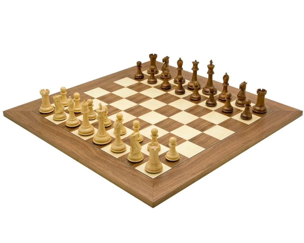 Victoria Sheesham Deluxe Staunton-schaakset de Regency Chess – boîte