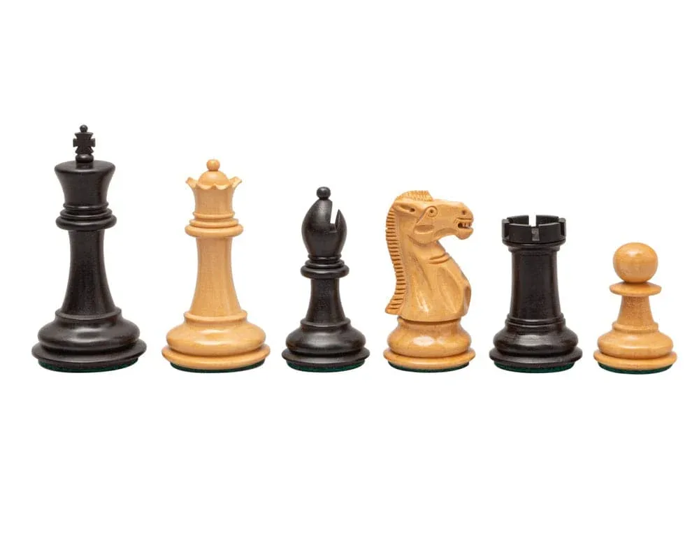 Warwick Series - geëboniseerde schaakstukken, 7,6 cm de Regency Chess – boîte