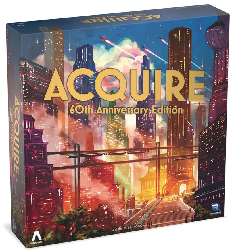 Acquire 60th Anniversary Edition - Bordspel met deluxe onderdelen van Renegade Game Studios – doos