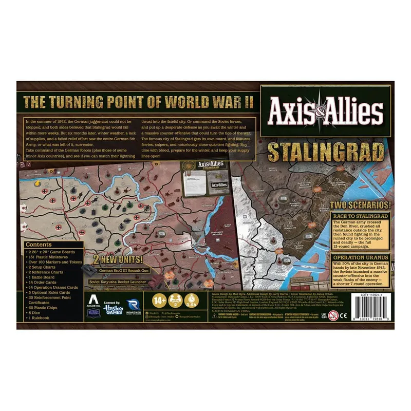 Axis & Allies Stalingrad - Bordspel - Engels from Renegade Game Studios – box 2 of 2