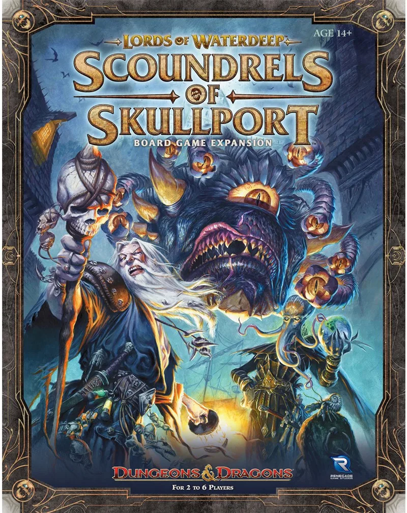 D&D Lords of Waterdeep Scoundrels of Skullport Expansion - Bordspel Uitbreiding - Engels van Renegade Game Studios – doos