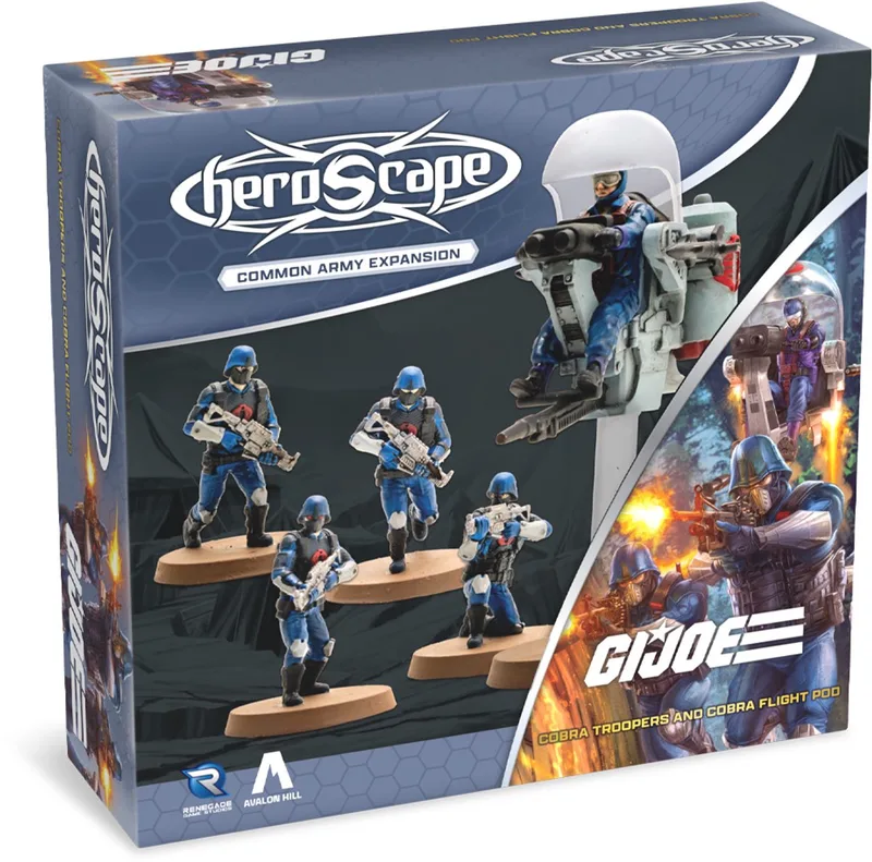 G.I. Joe Heroscape COBRA Troopers and Cobra Flight - Bordspel uitbreiding - Engels von Renegade Game Studios – Schachtel