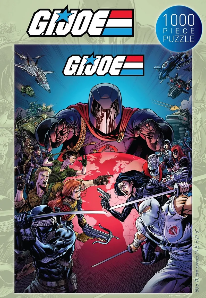 G.I.JOE puzzel 1000 stukjes - Puzzle van Renegade Game Studios, editie Blauw – doos