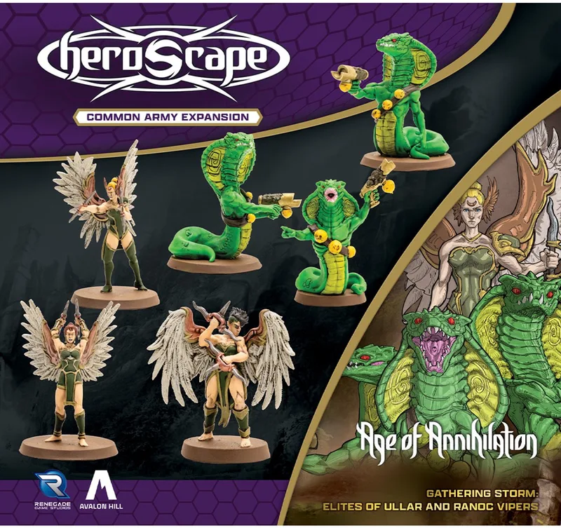 Heroscape Age of Annhilation Elites and Vipers - Bordspel uitbreiding - Engels from Renegade Game Studios – box