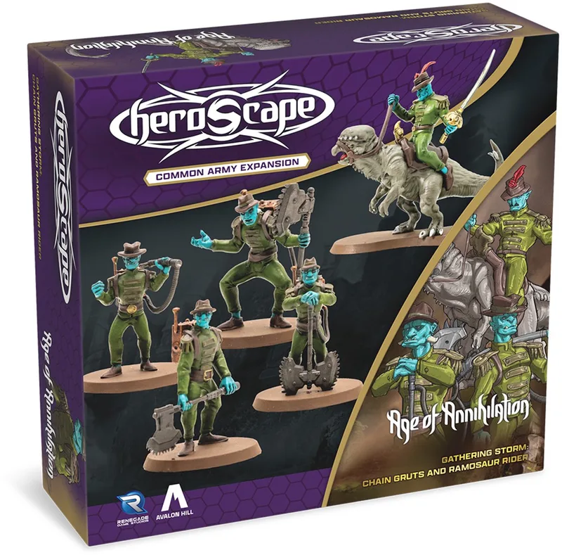 Heroscape Age of Annhilation Gruts and Ramosaur - Bordspel Uitbreiding - Engels from Renegade Game Studios – box