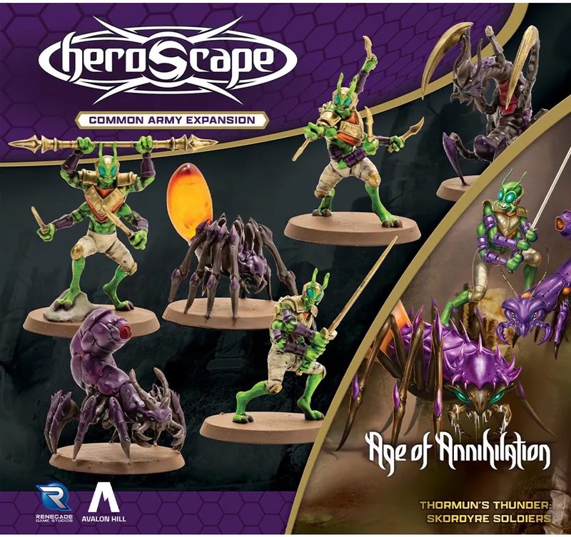 Heroscape Age of Annhilation - Skordyre Soldiers Army Expansion - Bordspel uitbreiding - Engels from Renegade Game Studios – box