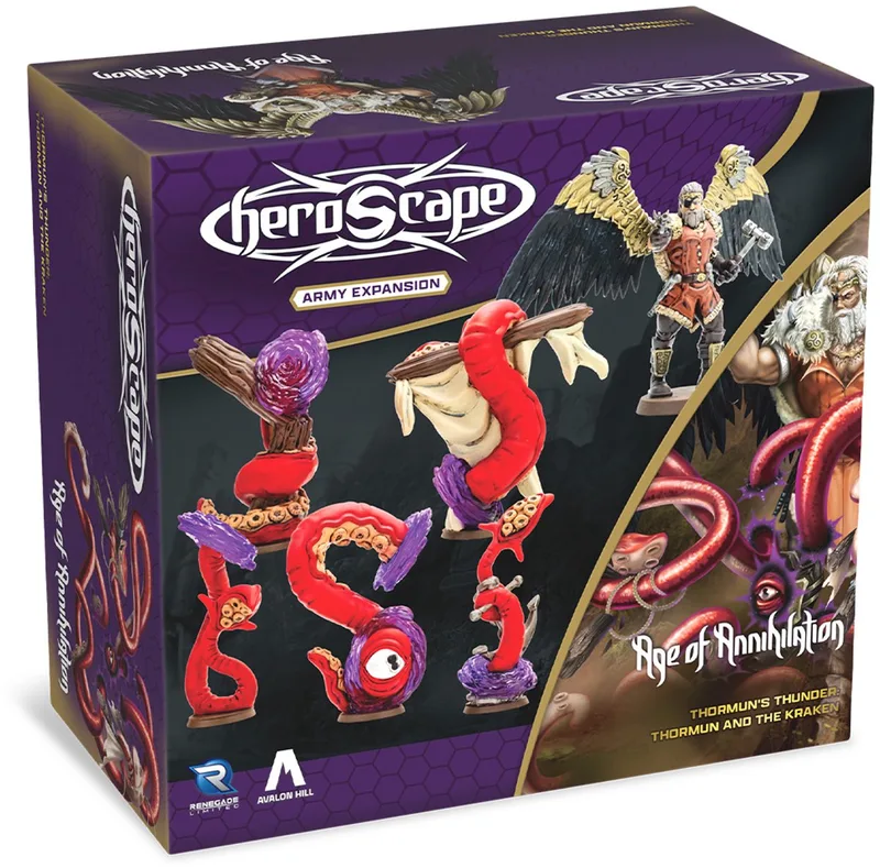 Heroscape Age of Annhilation Thormun and Kraken - Bordspel uitbreiding - Engels van Renegade Game Studios – doos