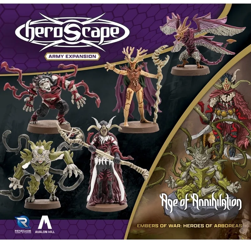 Heroscape: Age of Annihilation - Heroes of Aboreas - Army Expansion - Uitbreiding - Engels von Renegade Game Studios – Schachtel