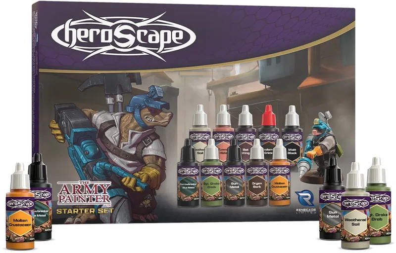 Heroscape Army Painter Starter Set - Miniaturenspel accessoire from Renegade Game Studios – box