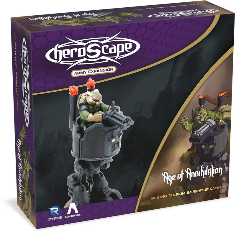 Heroscape Boiling Tension Imperator Kayne - Miniatuur - Engelstalig - Renegade Game Studios van Renegade Game Studios – doos