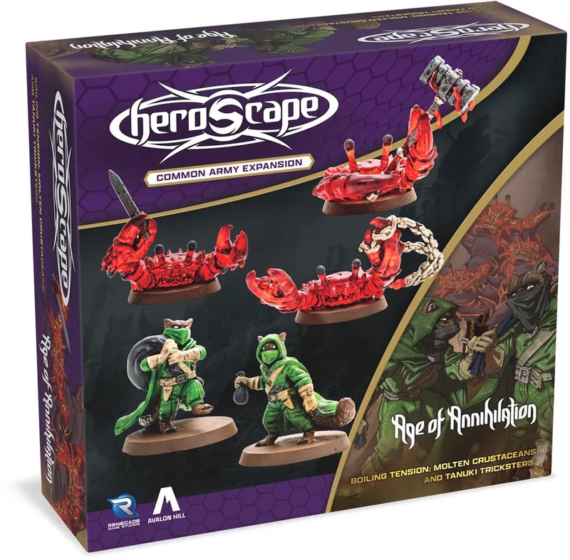 Heroscape BT Molten Crustaceans & Tanuki Trickster - Miniaturen - Engelstalig - Renegade Game Studios from Renegade Game Studios – box