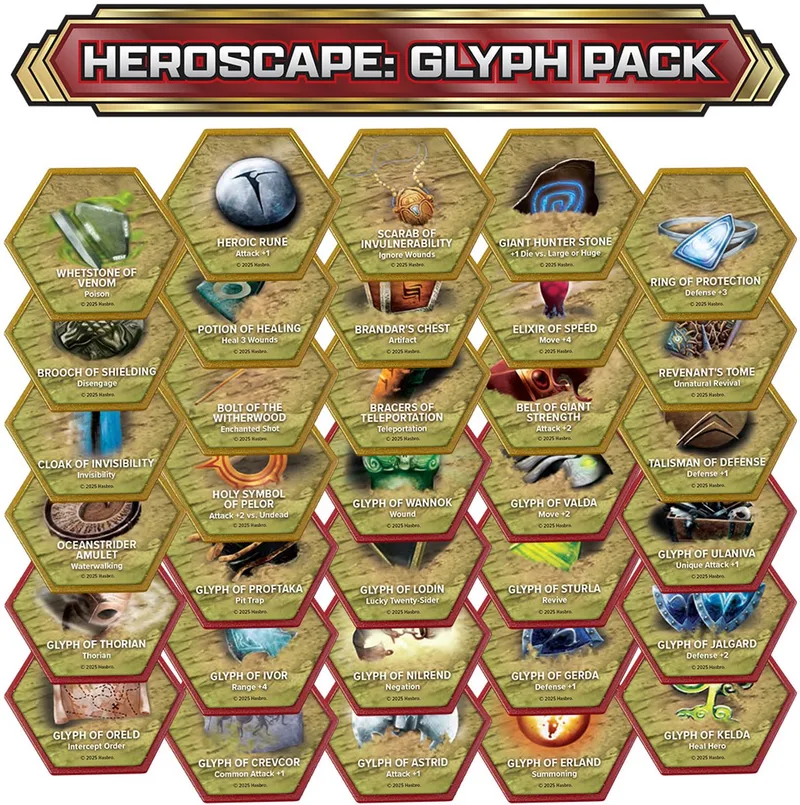 Heroscape Glyph Pack - Uitbreiding Miniaturenspel - Engels von Renegade Game Studios – Schachtel