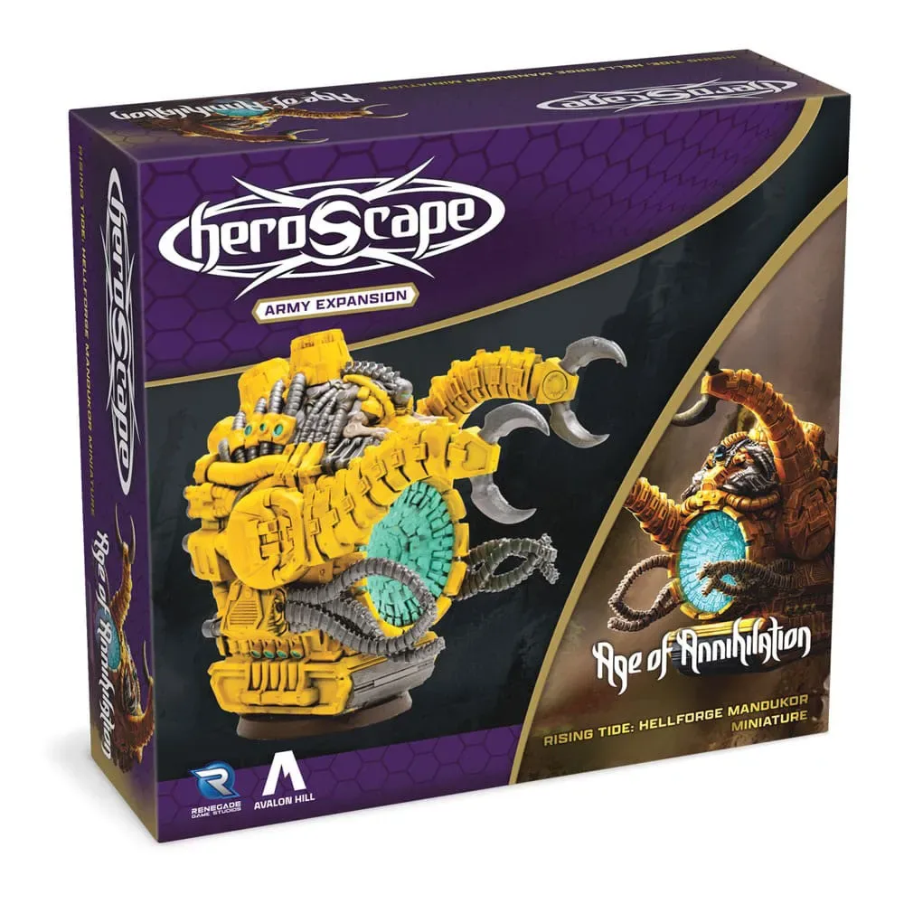 Heroscape Rising Tide Hellforge Mandukor Legeruitbreidingsbordspel Engels van Renegade Game Studios – doos