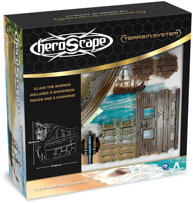 Heroscape Shores of Valhalla Terrain - Terrein uitbreiding - Engels von Renegade Game Studios – Schachtel