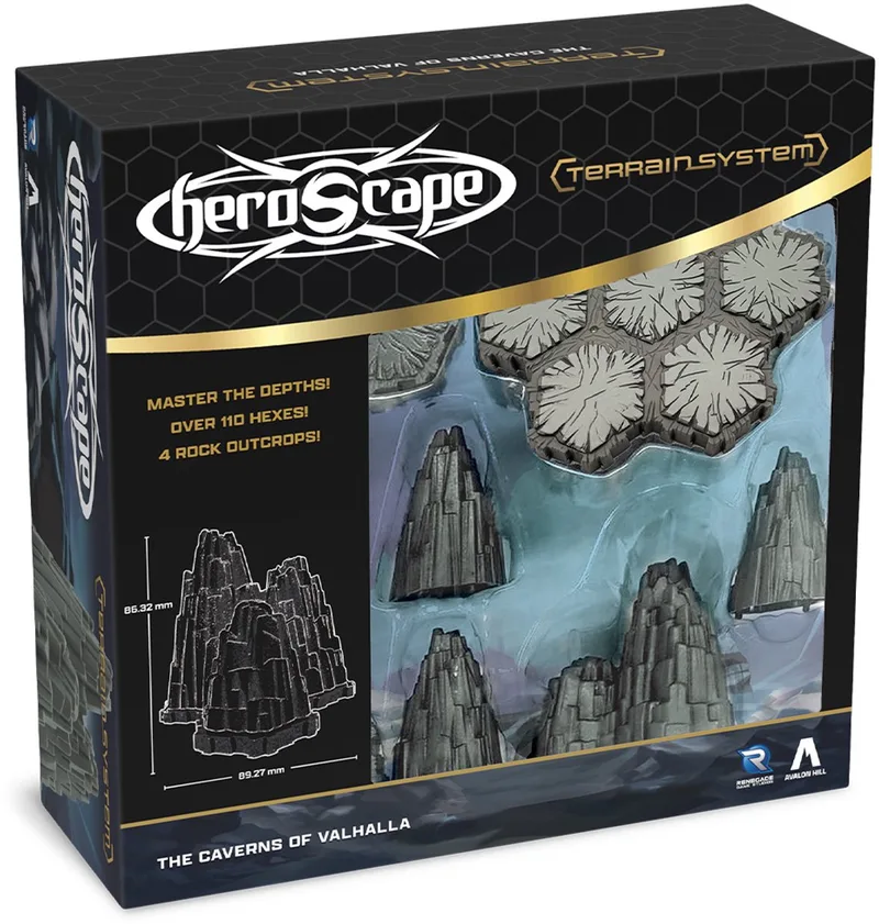 Heroscape: The Caverns of Valhalla Terrain - Bordspel uitbreiding - Engels van Renegade Game Studios – doos